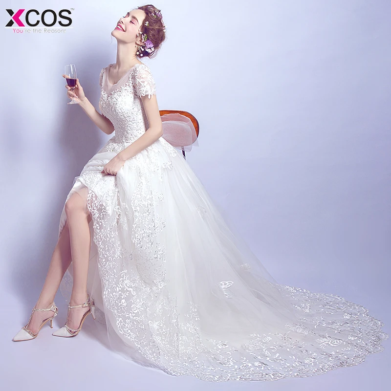 Пляжные свадебные платья с рукавом крылышком 2019 винтажное кружевное элегантное