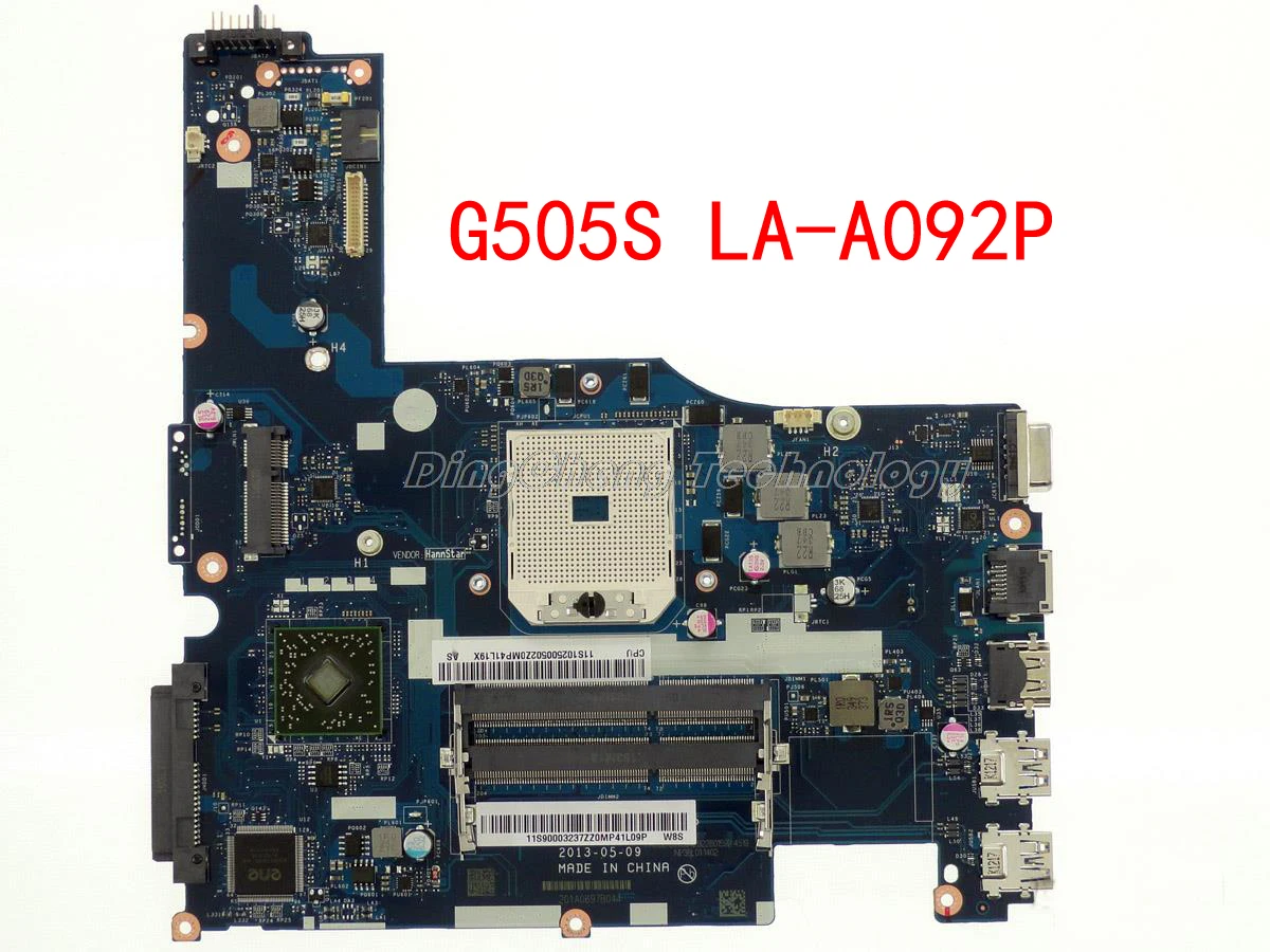 

Laptop Motherboard For Lenovo G505S VALGC GD LA-A092P REV 1A DDR3 integrated graphics card 100% fully tested