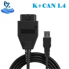 VAG K + CAN Commander 1,4 OBD2 Диагностический интерфейс OBDII VAG 1,4 COM Кабель для Vag сканера OBDII OBD2 USB Диагностический кабель K CAN