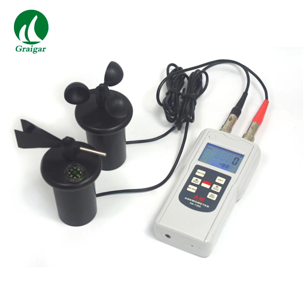 

Multi Functional Anemometer AA-136C Measure Air Velocities Wind Speeds Temperature etc