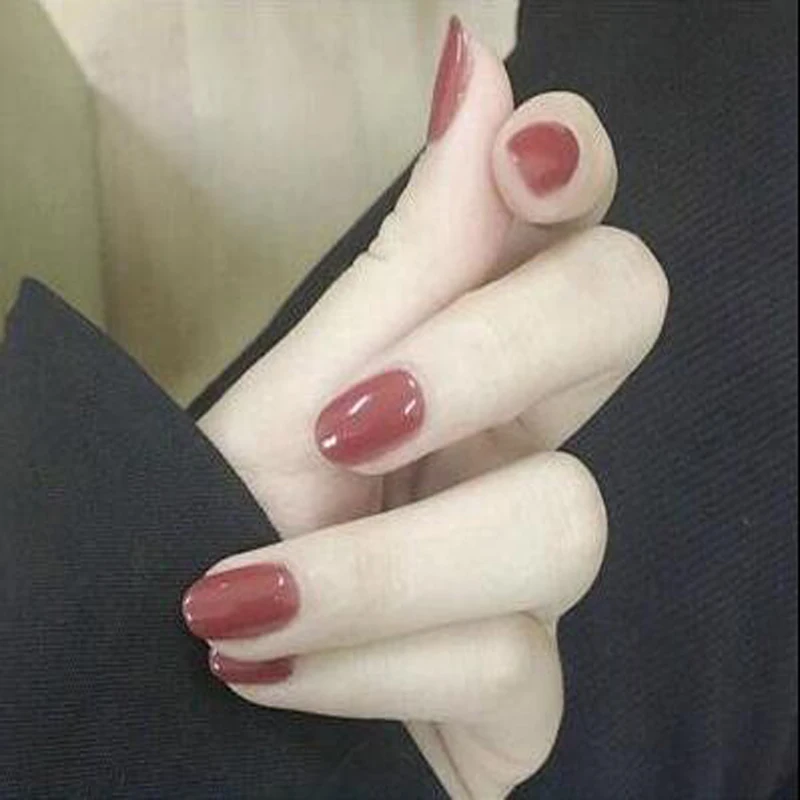 

Накладные ногти 24 шт., полное покрытие, элегантные, с кристаллами, с розовым градиентом, для французских коротких ногтей, в форме эллипса, кор...