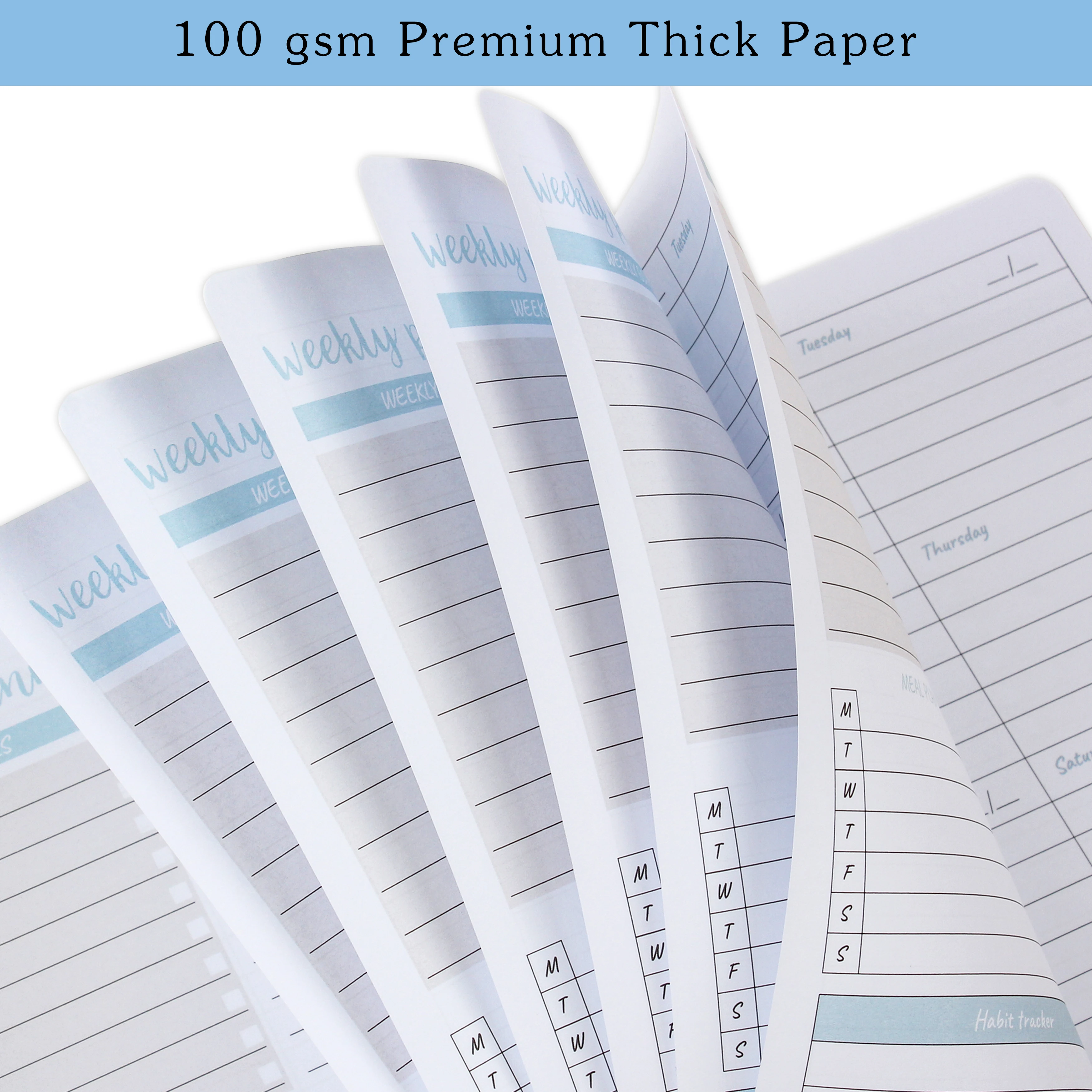 Еженедельный планировщик ежедневник спиральный блокнот с еженедельными целями