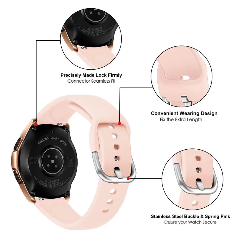 Силиконовый ремешок для часов сменный Galaxy Watch Active/42 мм | Наручные часы
