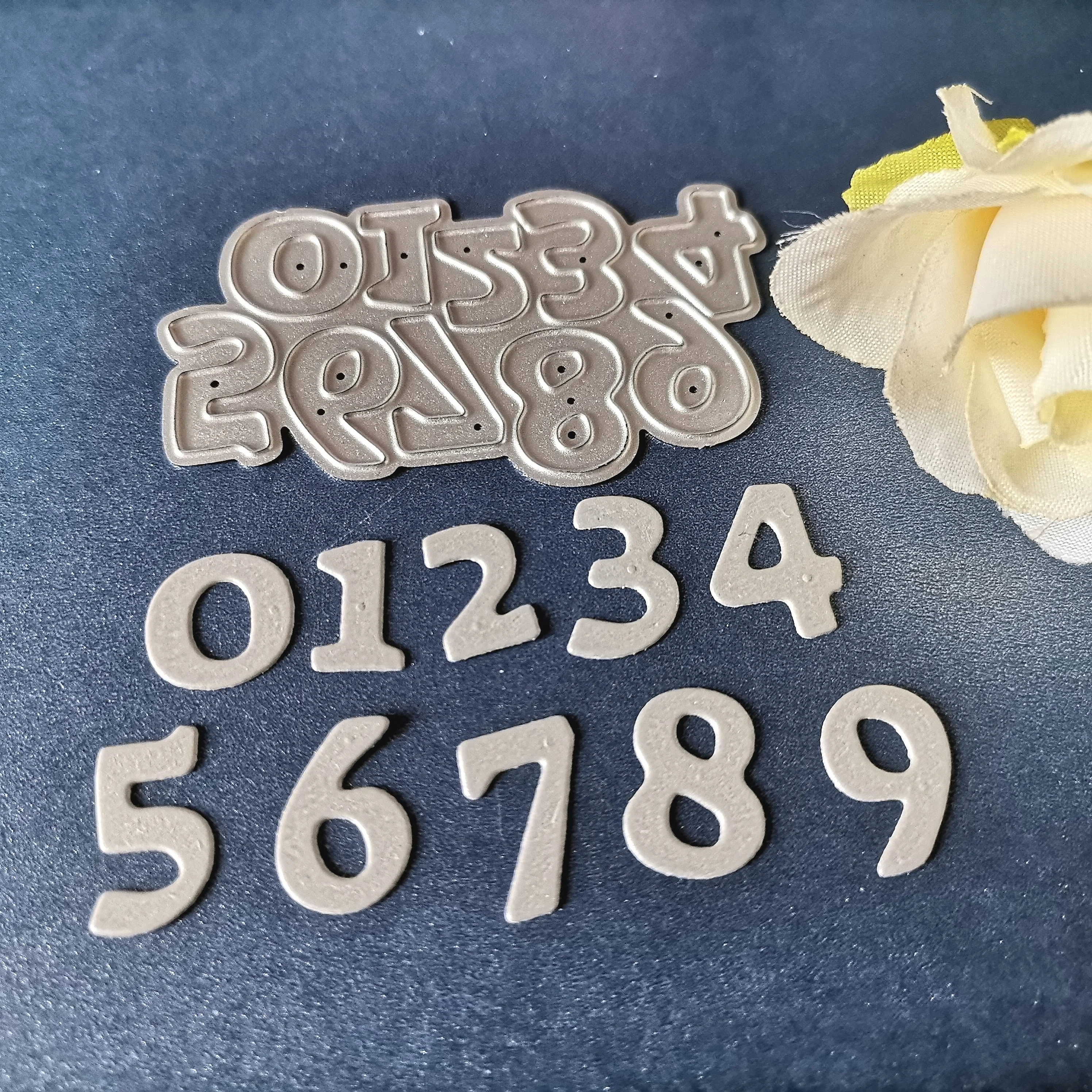 Металлические Вырубные штампы номер 0 9 карточка Сделай Сам Скрапбукинг тиснение