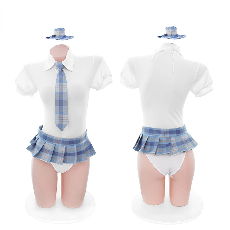 

Sexy School Girl Cosplay Outfit Erotic College Uniform For Women Kawaii Pleated Skirt Japanese Student Role Play Set Hot Sale