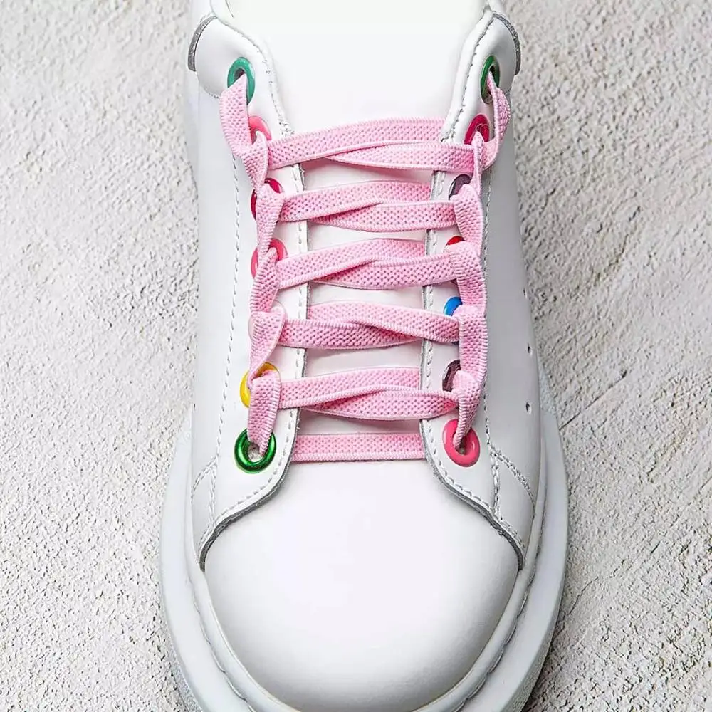 Youpin SKAH Lazy Laces Elastic Shoelaces Metal Capsule Button No Tie Shoe For Kids Adult Sneakers Shoestring | Электроника