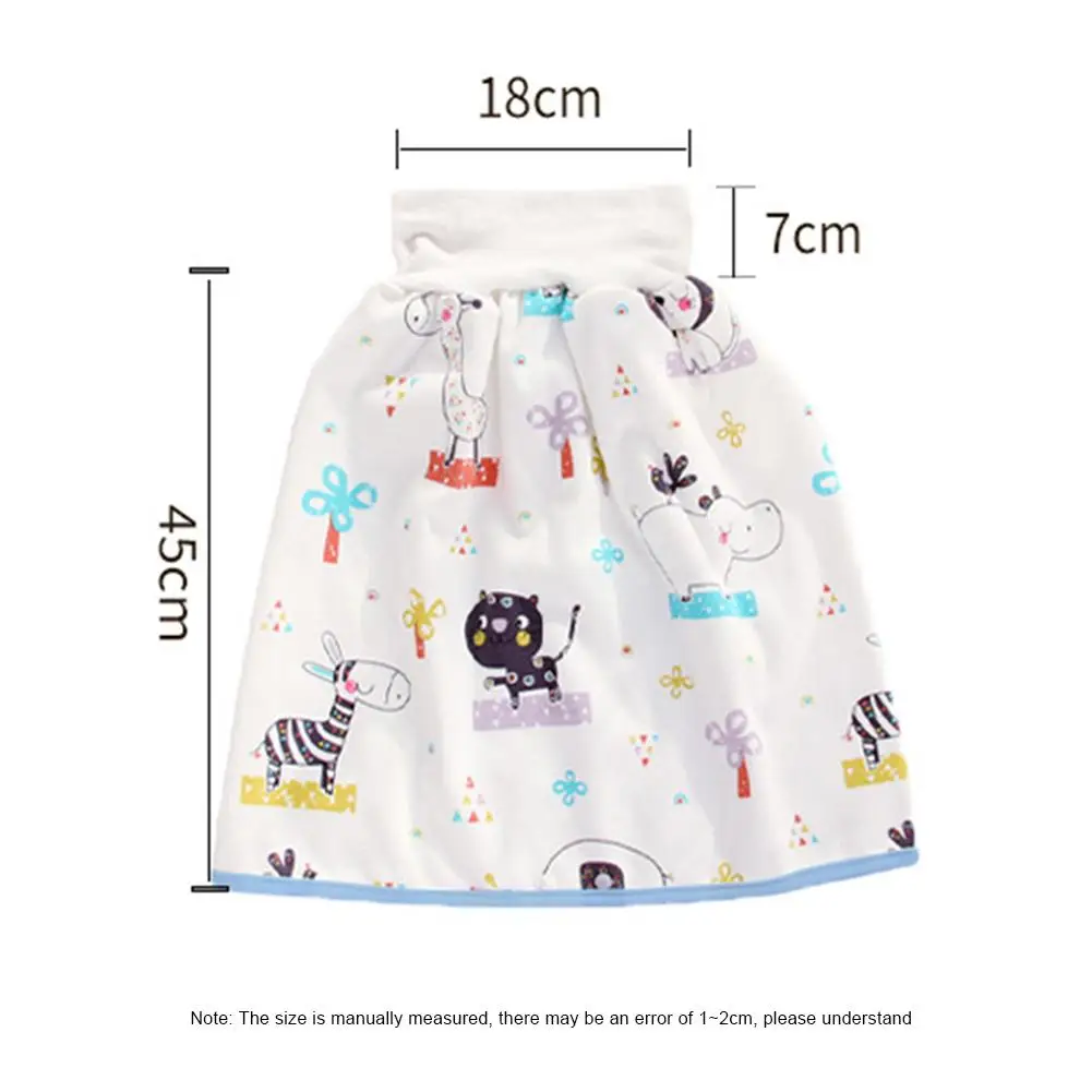 

Baby Training Diaper Skirt Pure Cotton High Waist Anti-leakage Waterproof Breathable Baby Cloth Diaper Urination Skirt