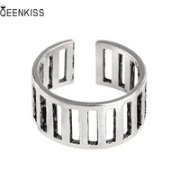 qeenkiss rg6530 fine jewelry%c2%a0wholesale%c2%a0fashion%c2%a0%c2%a0woman%c2%a0girl%c2%a0birthday%c2%a0wedding gift round hemp rope 925 sterling silver open ring