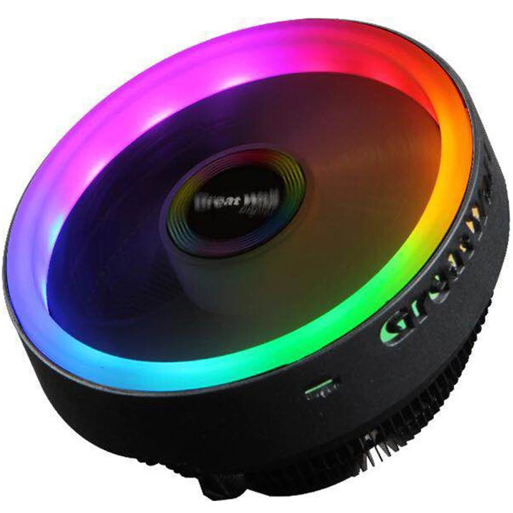 Тихий процессор кулер RGB Настольный ПК Вентилятор охлаждения компьютера