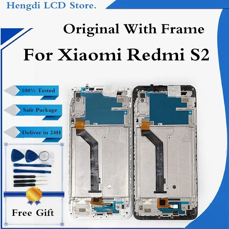 

Оригинальный ЖК-дисплей 5,99 дюйма с рамкой для Xiaomi Redmi S2, ЖК-дисплей с сенсорным экраном и дигитайзером для Redmi S2, дисплей, экран в сборе