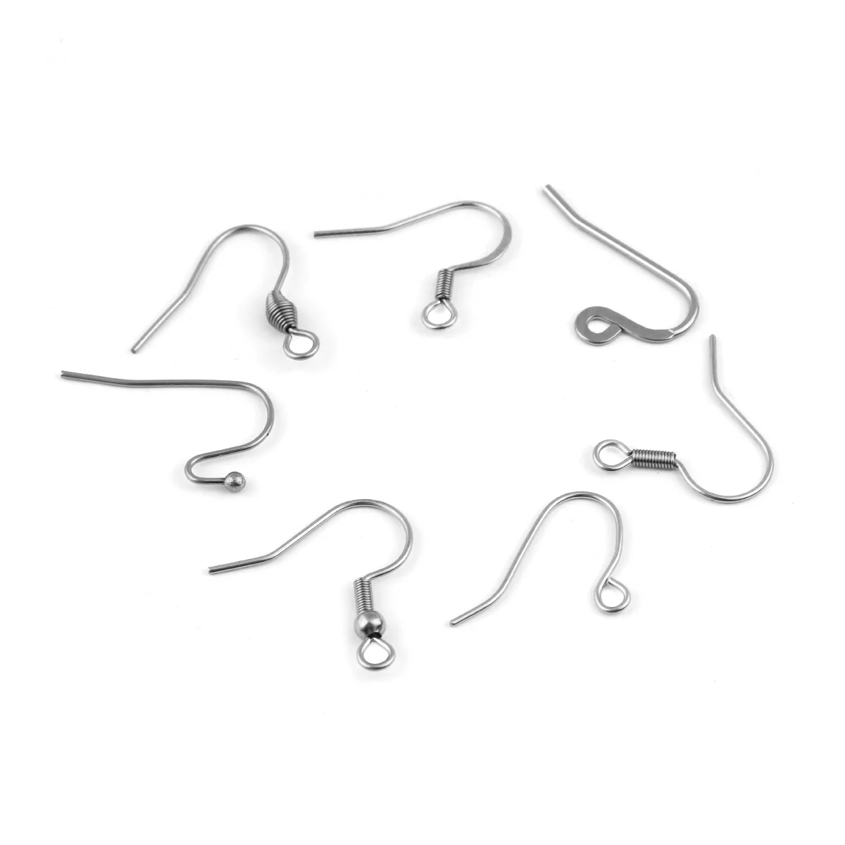 

50Pcs/Bag New Ear Hook Many General Contracted Stainless Steel Earrings Accessories Diy Craft Earrings