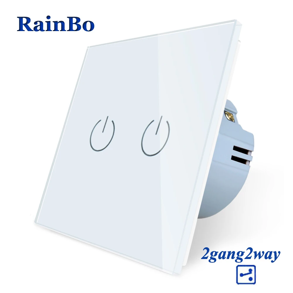 Rainbo настенный выключатель света дистанционного сенсорный Экран Кристалл Стекло