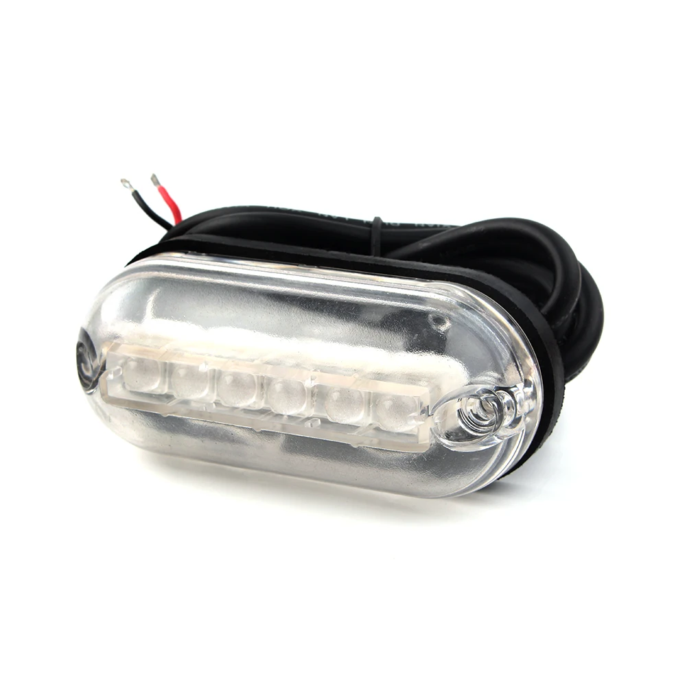 12V 6PCS светодиодный подводный синий светильник для морской лодки