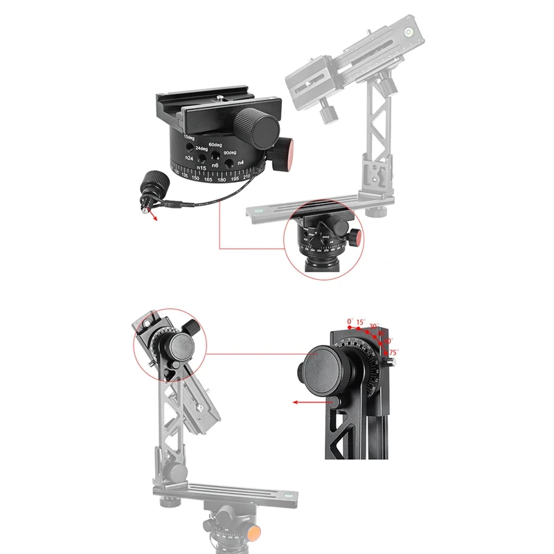

BEXIN PH-720A Three-Dimensional Matrix Panoramic Gimbal, 720 Degree Professional Gimbal, for SLR Cameras and Tripods