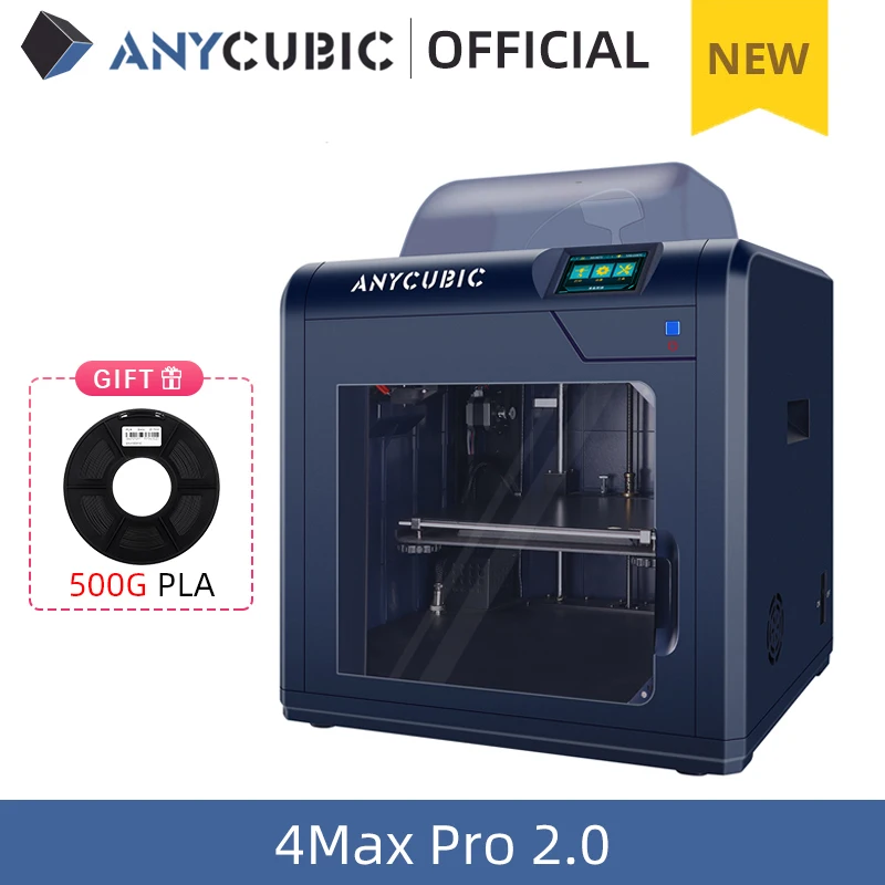 3D принтер ANYCUBIC 4Max Pro 2 0 DIY FDM с большим объемом сборки 270*210*190 мм полностью закрытый