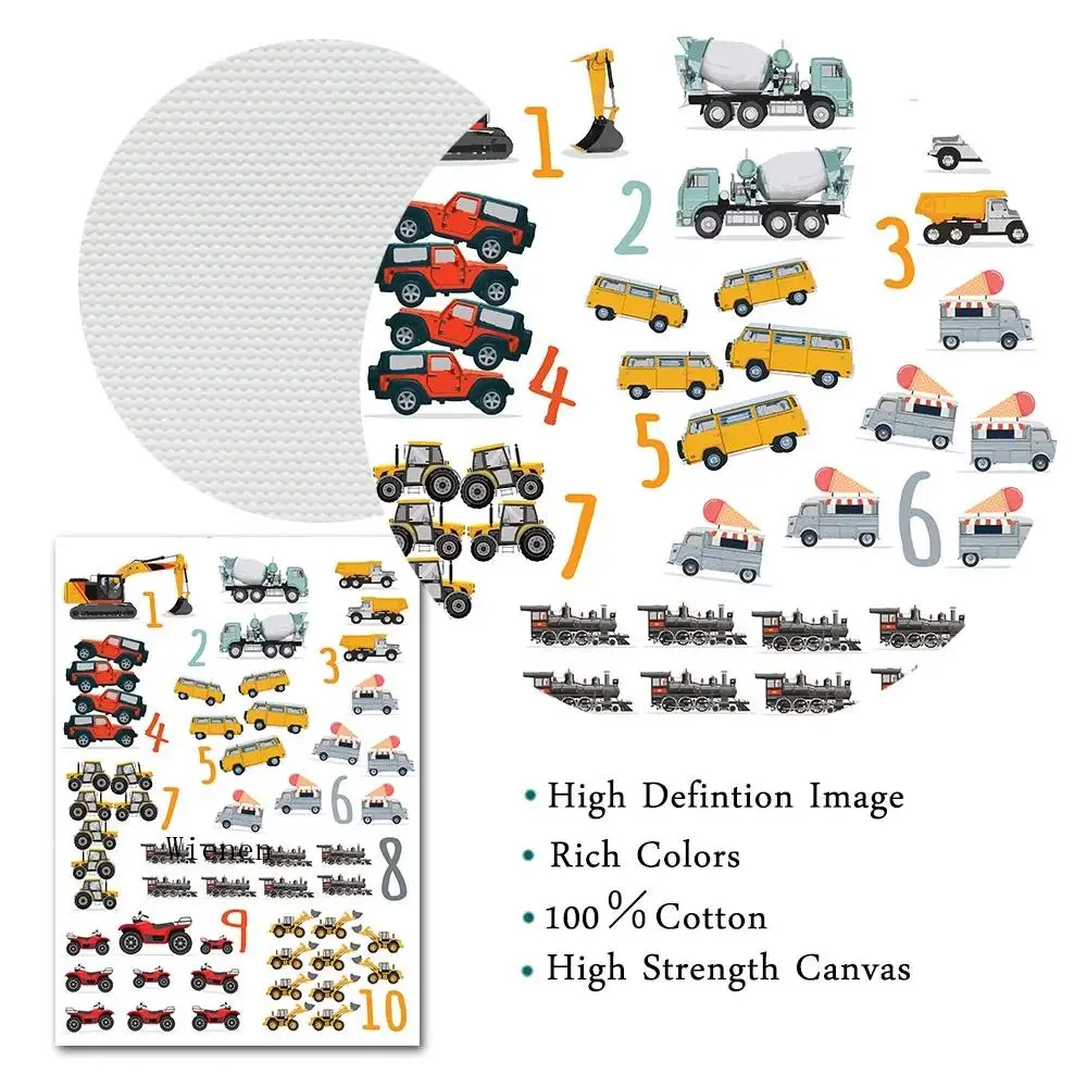 

Toy Cars Alphabet Posters Number Letter Learning Wall Art Print Boy Car Poster Nursery Painting Picture Boy Kids Room Decor