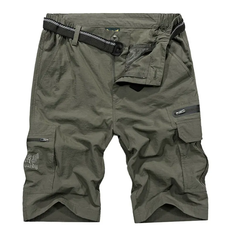 

Men's Summer Thin Shorts Pockets Outdoor Sports Half Trousers Breathable Hiking Wading Climbing Bermudas Hombre Deportivas M-4XL