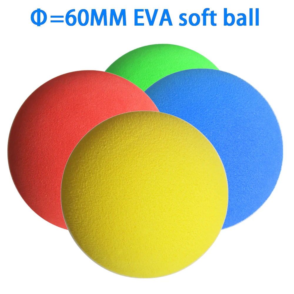 Мячи для гольфа мягкие легкие из ЭВА 4 цвета диаметр 60 мм