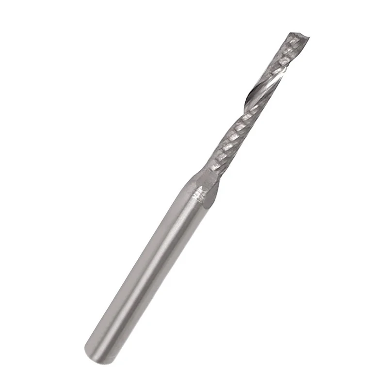 

2mm x 15mm Carbide Single Flute Spiral End Mill CNC Router Bit