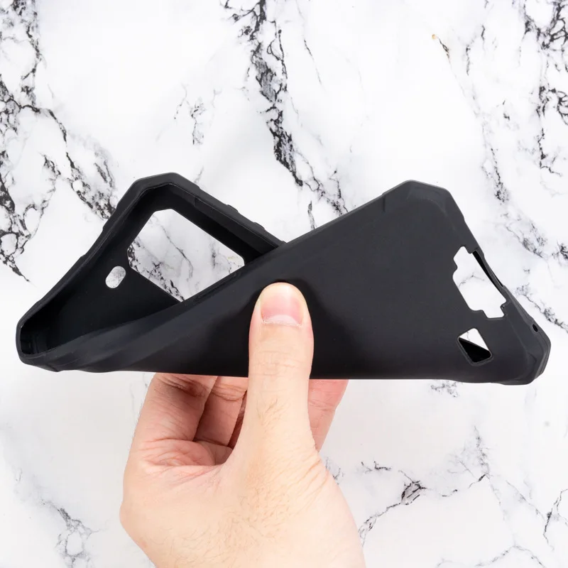 Черный силиконовый чехол для Ulefone Armor 7 противоударный мягкий Задняя накладка