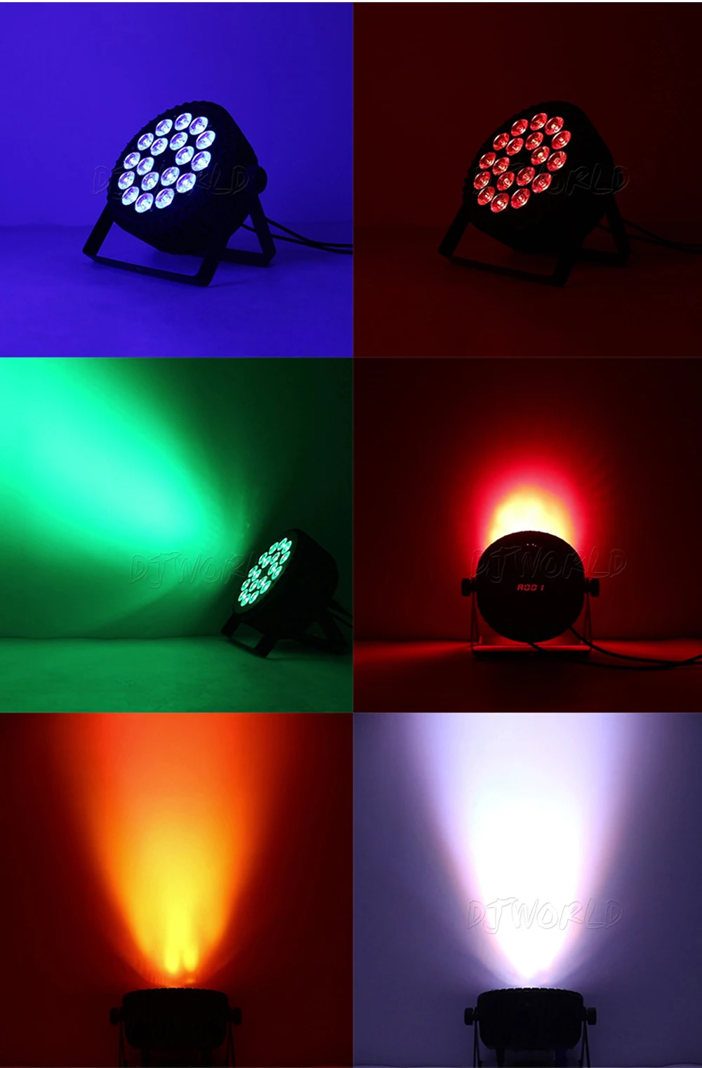 4 шт./лот алюминиевый сплав светодиодный Par 18x18 Вт RGBWA+ УФ цветное освещение DMX512 Каналы для мероприятий Дискотека вечерние ночной клуб Бальные сцены