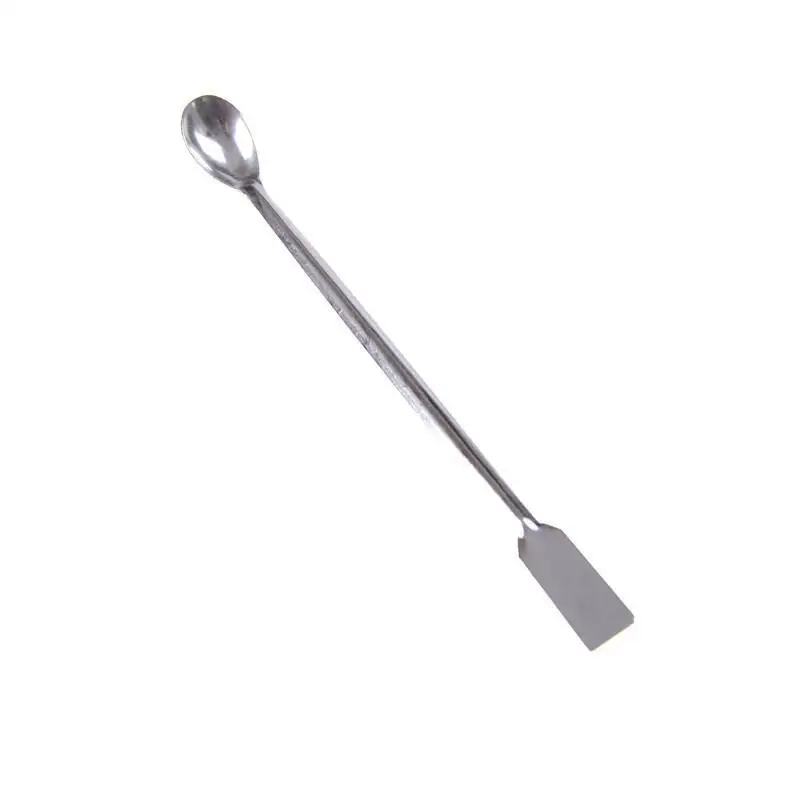 

200mm Stainless Steel Horn Spoon Medicinal Ladle With Spatula Home Household Handy Tools 1PC