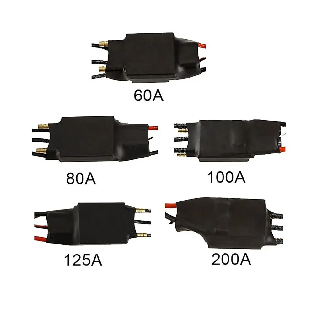 

60A 80A 100A 125A 200A Brushless Water Cooling Electric Speed Controller ESC with 5V/3A BEC for RC Boat Model