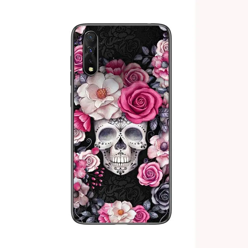 

Flower Skull Shell Phone Case For Samsung A10S A12 A02 A20E M30 A31 A32 A40 A50 S A52 A51 A70 A71 A80 Cover Fundas Coque
