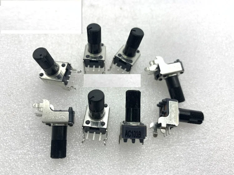 

2pcs RK09K11100E9 ALPS B10K potentiometer AC103B shaft length 13MM resistance
