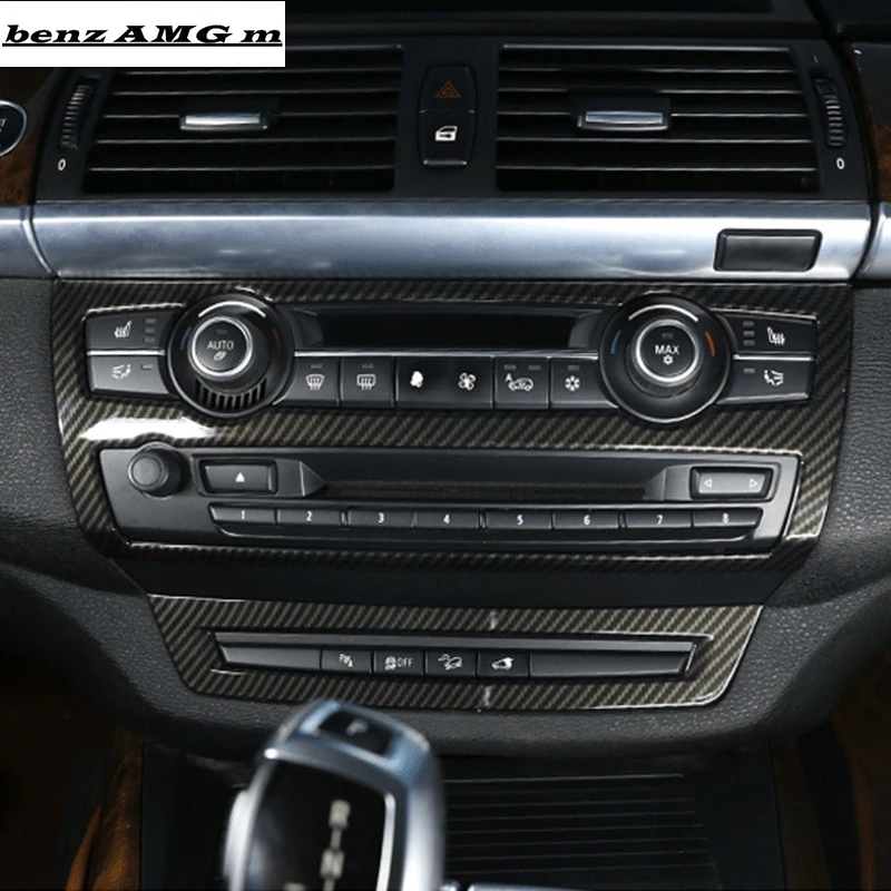 Стайлинг автомобиля центральная консоль кондиционер CD рамка декоративная