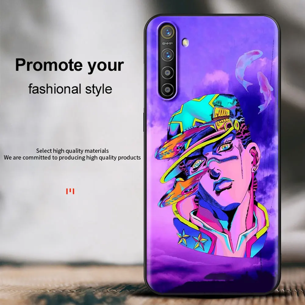 jojo shockproof case for realme c3 8 pro bag fundas silicone soft black cover for realme 6 7 pro c21 shell luxury coque capa tpu free global shipping