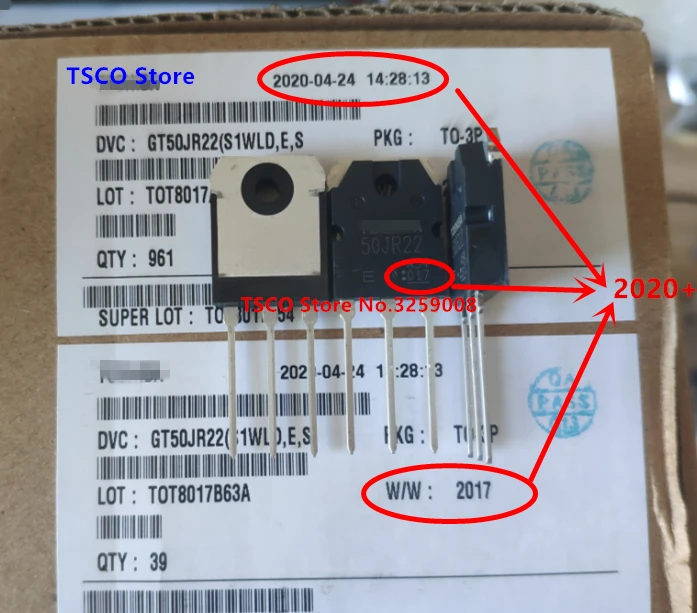 2020 + 50JR22 GT50JR22 50A/600V 100% Новый оригинальный 10 шт.|10pcs| |