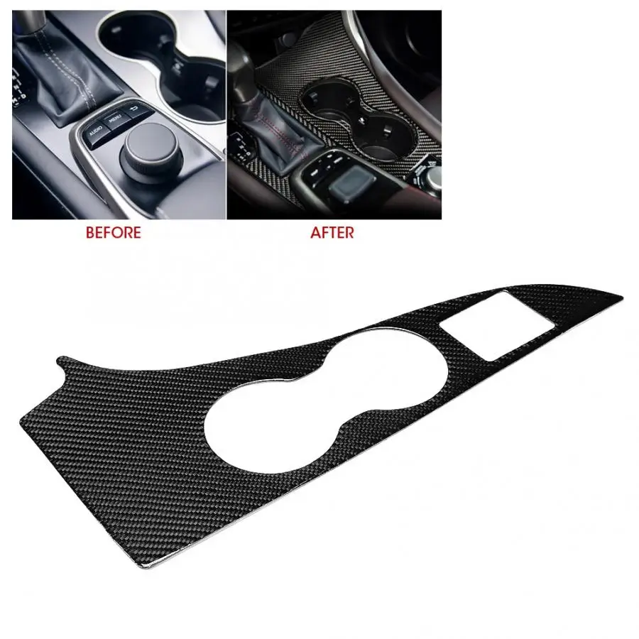 Держатель стакана для воды из углеродного волокна наклейка на панель отделка