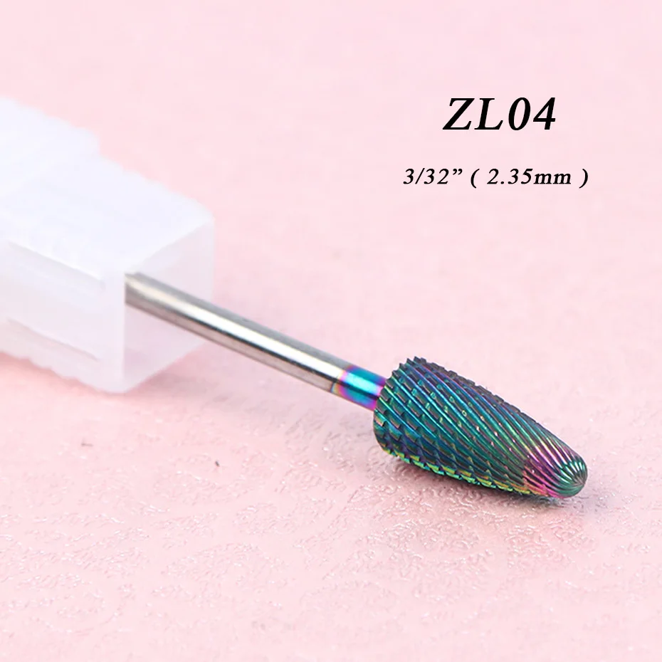 ZL04 1 шт. керамические фрезы для электрических ногтей сверла алмазные фрезы твердосплавные фрезы УФ-гель для удаления маникюрных инструментов BEZL01-25 - Цвет: ZL04