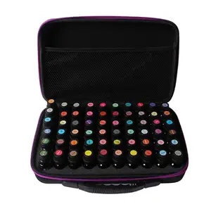 Чехол для бутылки с эфирными маслами, 63 ячейки, 1-3 мл, переносной футляр для эфирных масел для духов, дорожный держатель для хранения ароматерапии