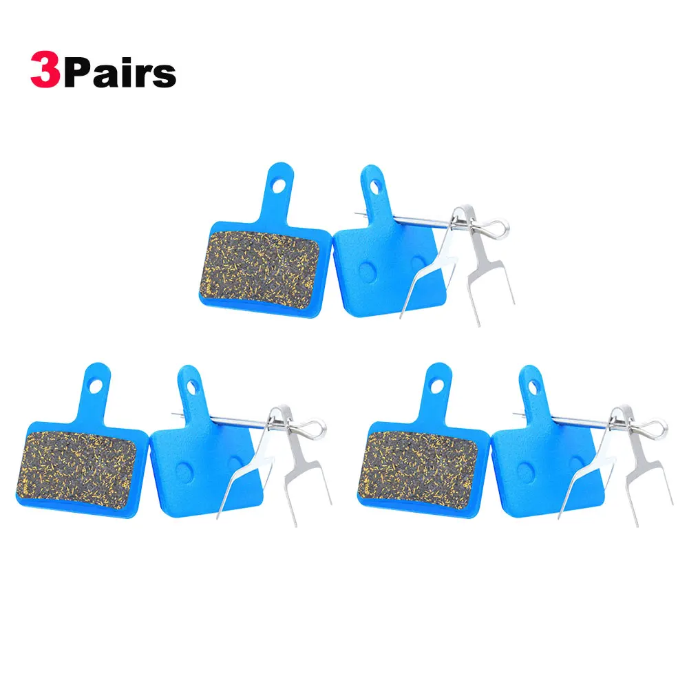 

3 Pair Bicycle Disc Brake Pad Bike Hydraulic Disc Brake Pads Semi-Metallic Cycling Brake Pads