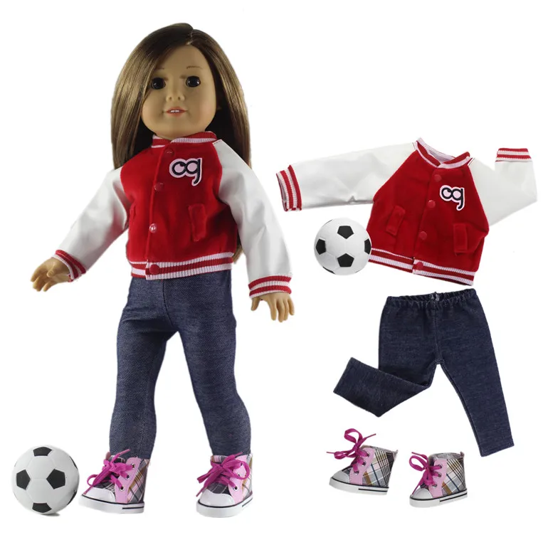 1 комплект красивой повседневной одежды Одежда для кукол 18 дюймов много стилей на