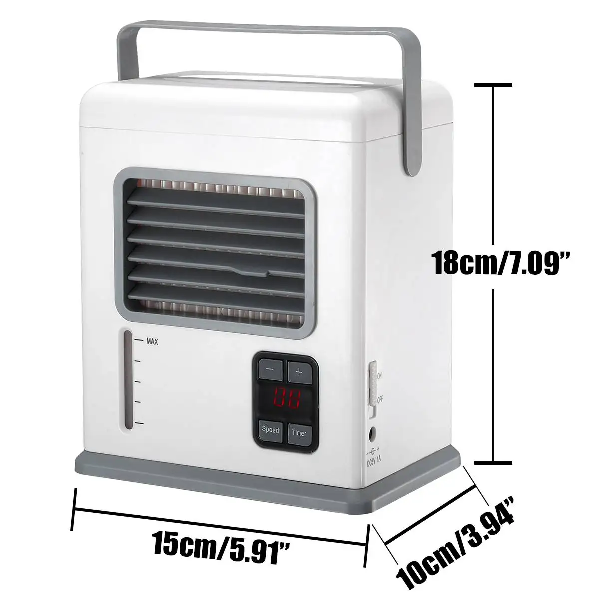 

Rechargeable Portable Air Conditioner Conditioning USB Mini Air Cooler Digital Display Handheld Air Cooling Fan for Office Home