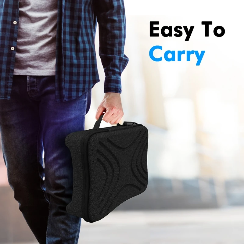 

Carrying Case Compatible w/ PS5 Travel Bag Portable Storage Bag, Shockproof Hard Shell Protective Case Compatible w/ PS5 T21B