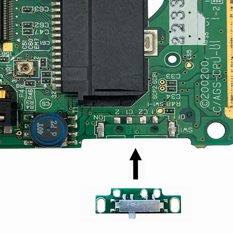 Кнопка выключателя питания для GBA SP запасные части аксессуары игровой консоли