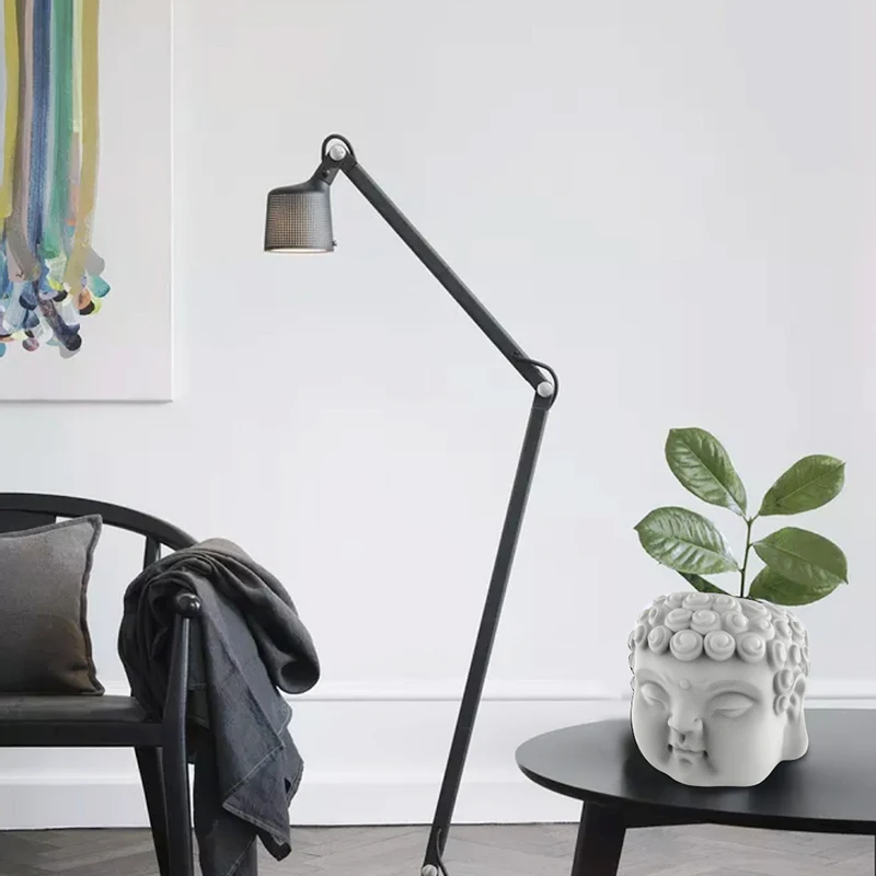 

Concrete flowerpot silicone mold Buddha design creative head layout flowerpot mold home decoration flowerpot silicone molds