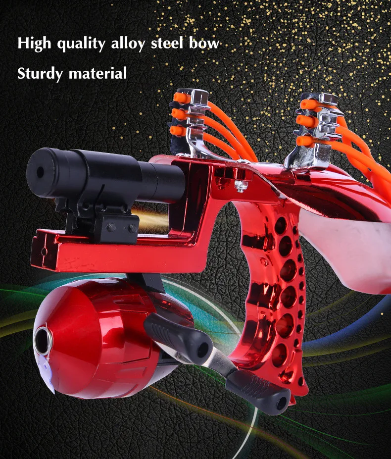 

Powerful Catapult Full Set Fishing Laser Slingshot With Arrow Rest super strong Slingshot Hunting Shooting Crossbow High Quality