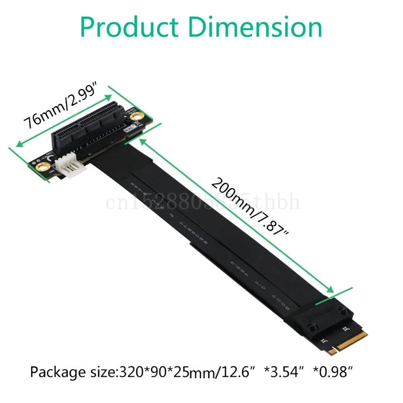 

20 Riser PCIe x4 3,0 PCI-E 4x M.2 NVMe M Key 2280 Riser Card Gen3.0 M2 Key-M PCI-Express 32G/bps
