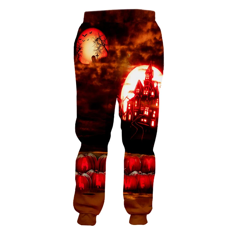 CJLM Мужская Новая креативная уличная одежда с 3D принтом Забавный замок Хэллоуин