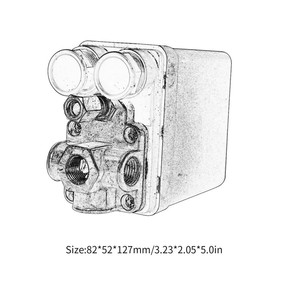 

Heavy Duty 240V 16A Auto Control Auto Load/Unload Air Compressor Pressure Switch Control Valve 90 PSI -120 PSI