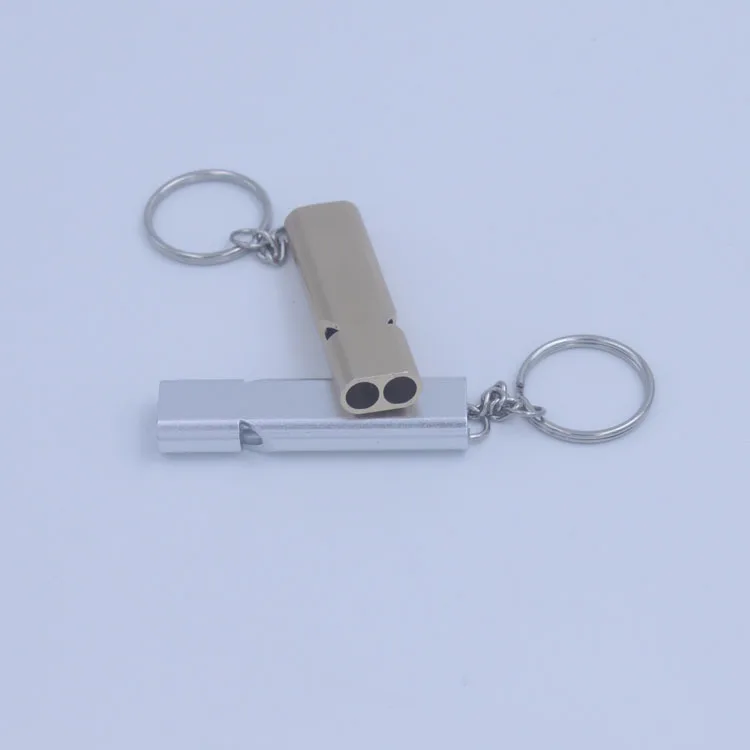 

Outdoor survival whistle, rescue whistle, emergency self-rescue high-frequency high-frequency aluminum alloy life-saving whistle