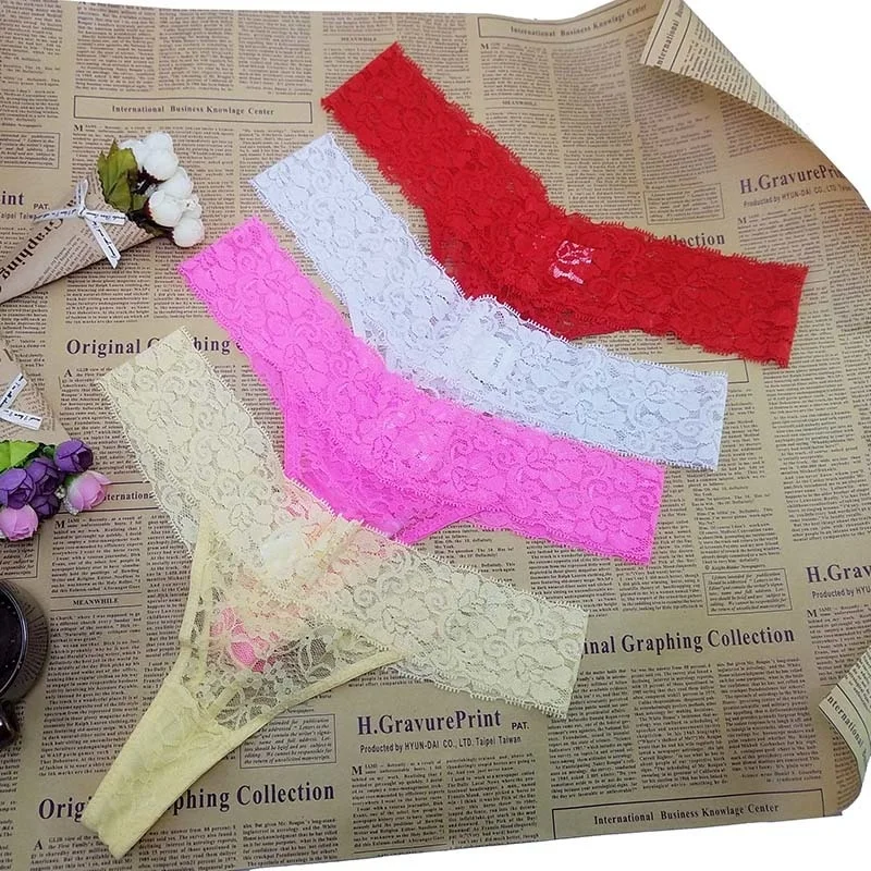 Женские кружевные хлопковые бикини XL 4XL большого размера сексуальные стринги