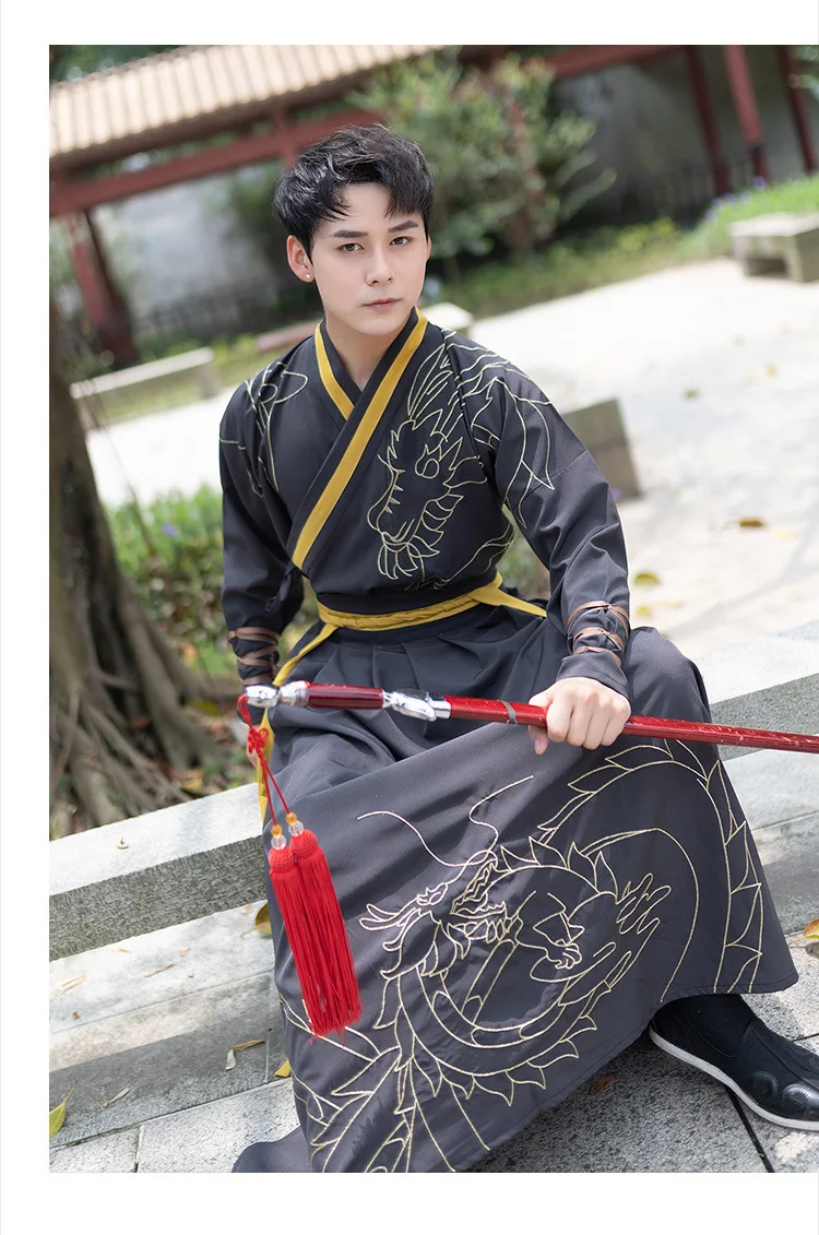 Китайская классическая современная мода оригинальный HanFu chivalrous пара CP