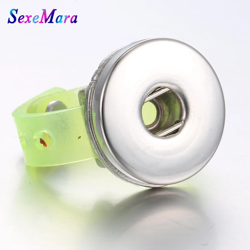 Новые стильные регулируемые силиконовые кнопки пружинные кольца для женщин