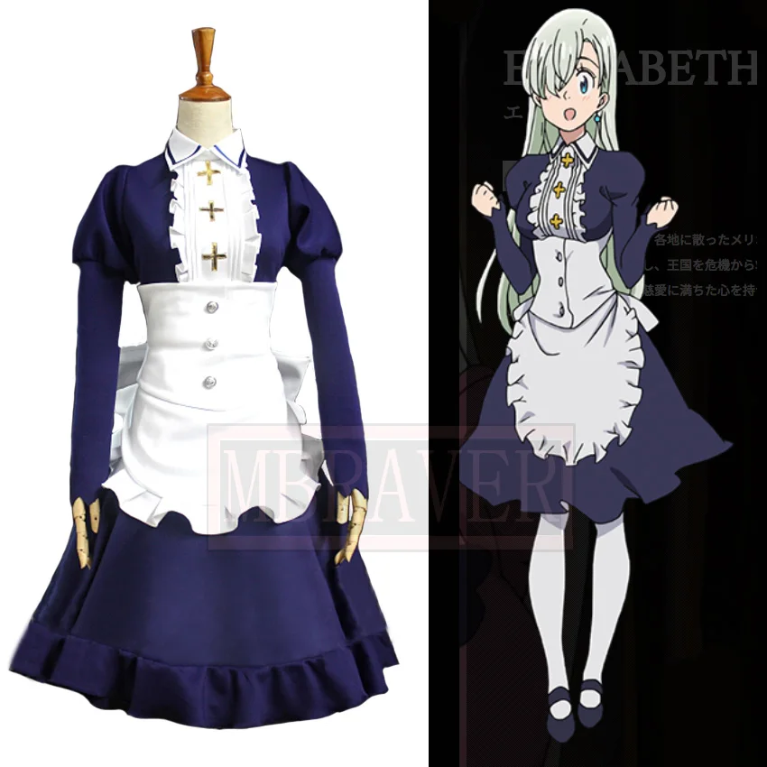 

The Seven Deadly Sins Nanatsu no Taizai: Imashime no Fukkatsu Elizabeth Liones Cosplay Halloween Costume Custom Made Any sizes